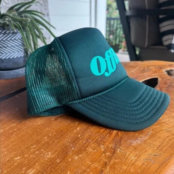 Green 'Offline' Trucker Hat by Ulta - Picture 2 of 5